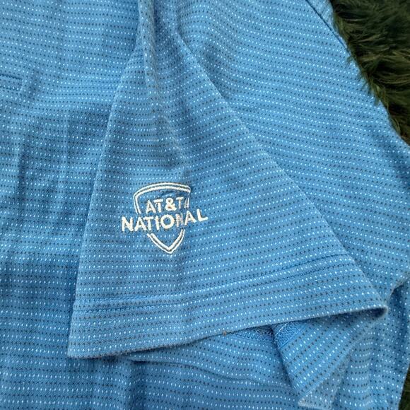 Peter Millar Golf Shirt Blue Striped Size XL Preppy College - Picture 6 of 6
